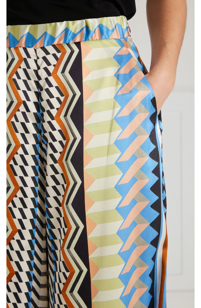 Temperley London Meryl Palazzo Trousers, Alternate, color, Provence Blue Mix