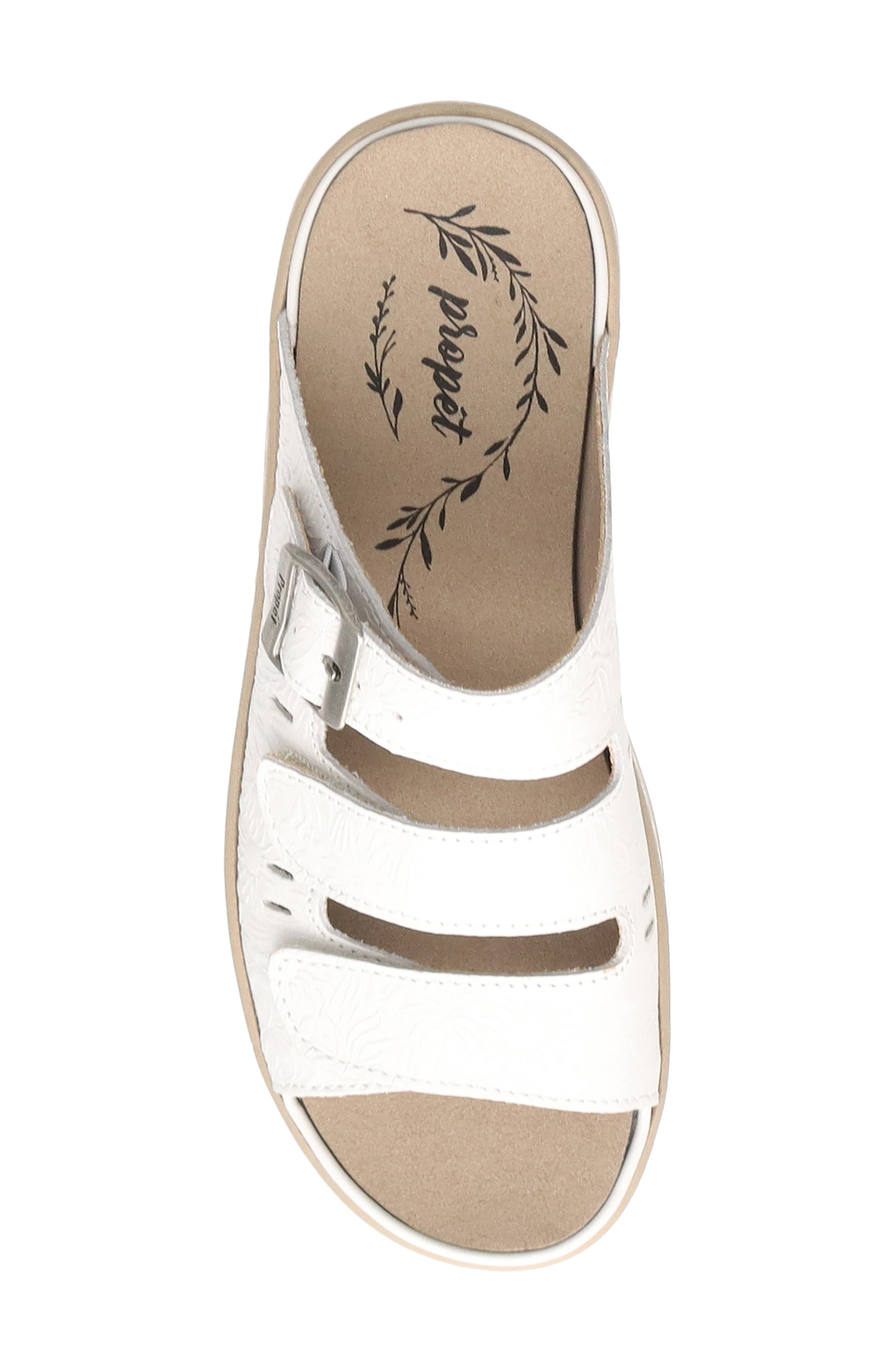 Propét Breezy Walker Slide Sandal, Alternate, color, White Onyx