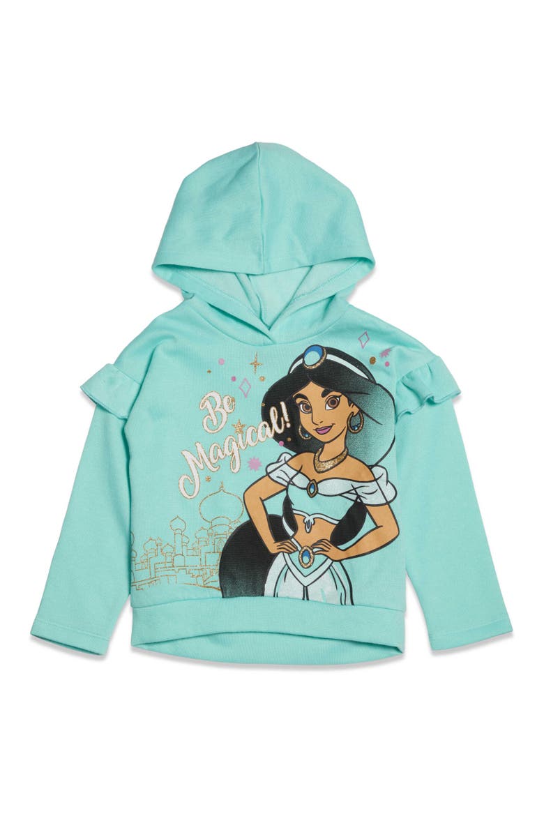 Princess Hoodie & Leggings Set, Alternate, color, Princess Jasmine Blue Blue