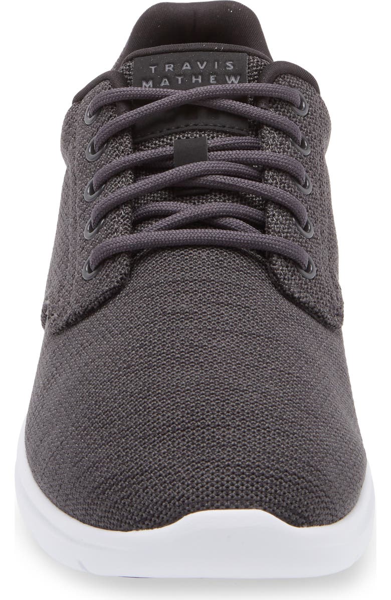 TravisMathew The Daily II Knit Sneaker, Alternate, color, Heather Grey Pinstripe
