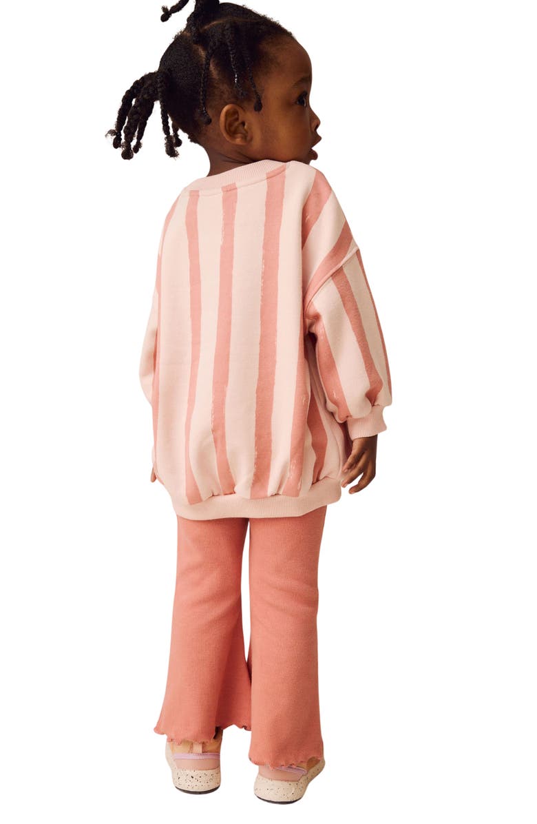 NEXT Kids' Bee Happy Sweatshirt & Flare Leggings Set, Alternate, color, 