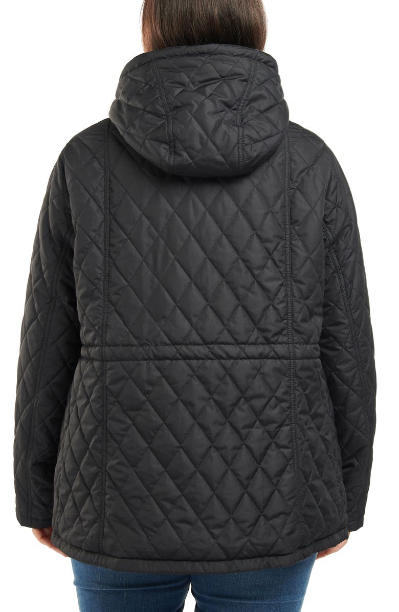 Barbour Millfire Quilted Hooded Jacket, Alternate, color, 