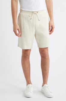 BOSS Leoni Drawstring Cotton Terry Cloth Shorts