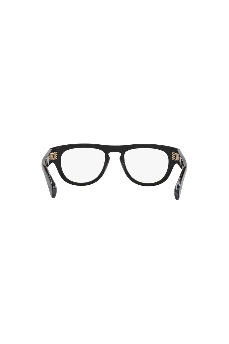 51mm Round optical glasses, Alternate, color, Black