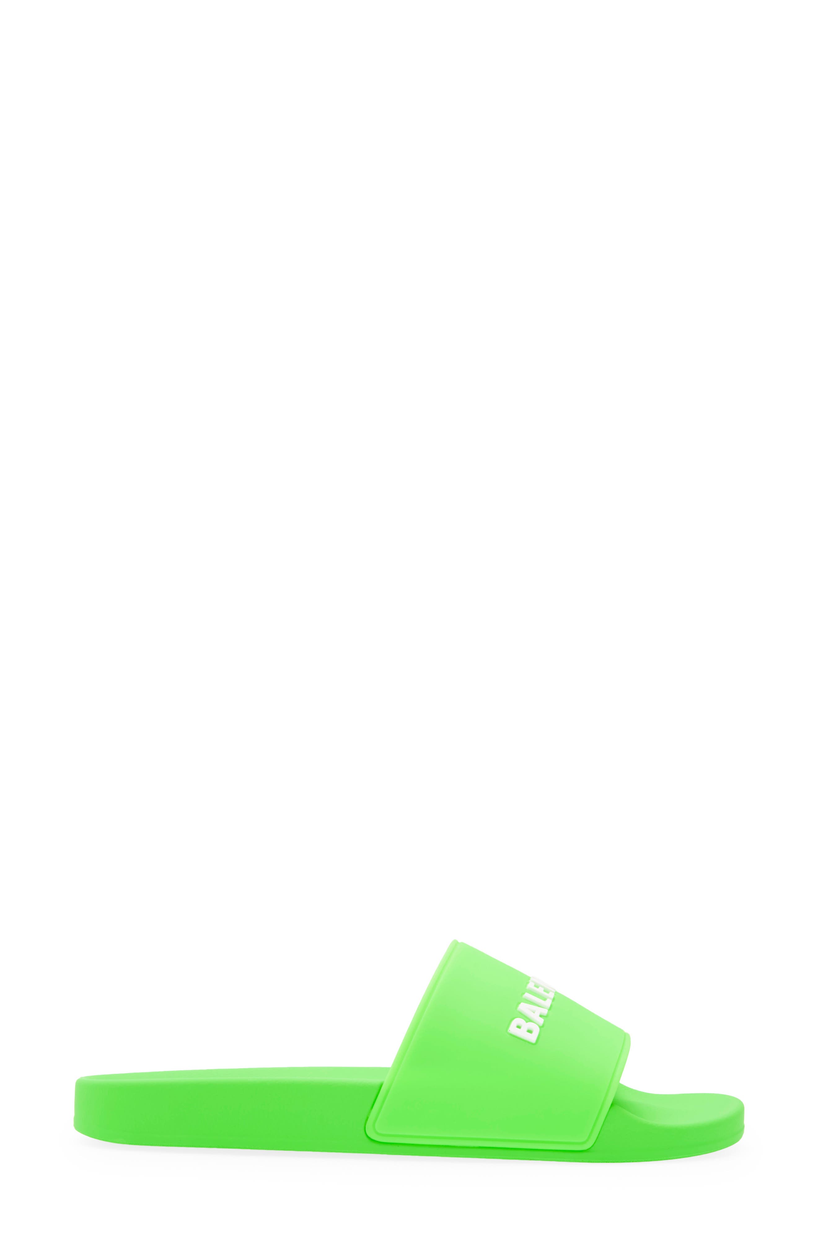 Balenciaga Logo Slide Sandal, Alternate, color, 