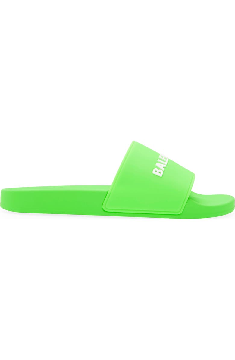 Balenciaga Logo Slide Sandal, Alternate, color,