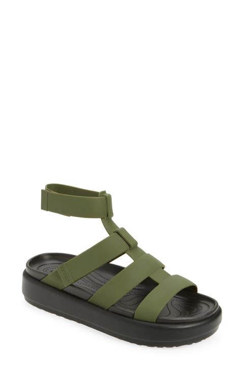 Brooklyn Luxe Water Resistant Gladiator Fisherman Slide Sandal (Women)
