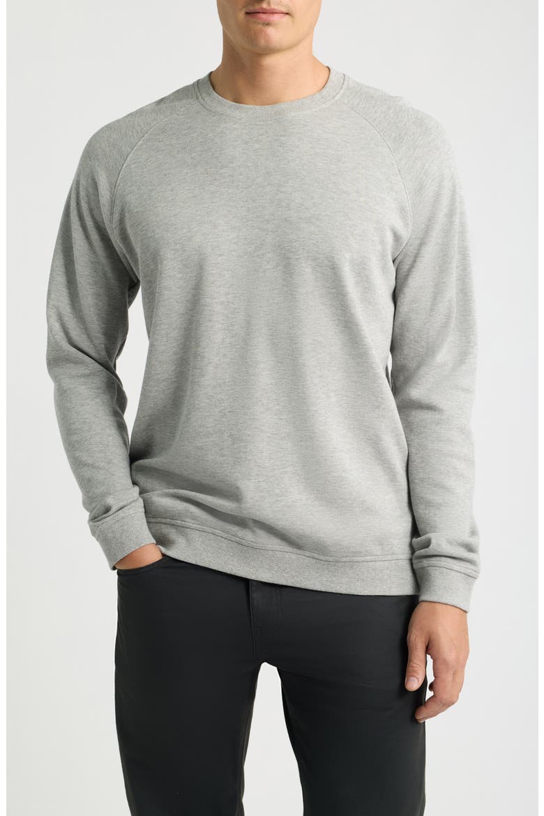 Crown Comfort Knit Sweatshirt, Main, color, LIGHT GREY