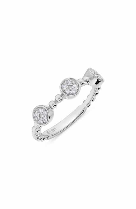 H.J. Namdar Diamond Circle Bead Ring