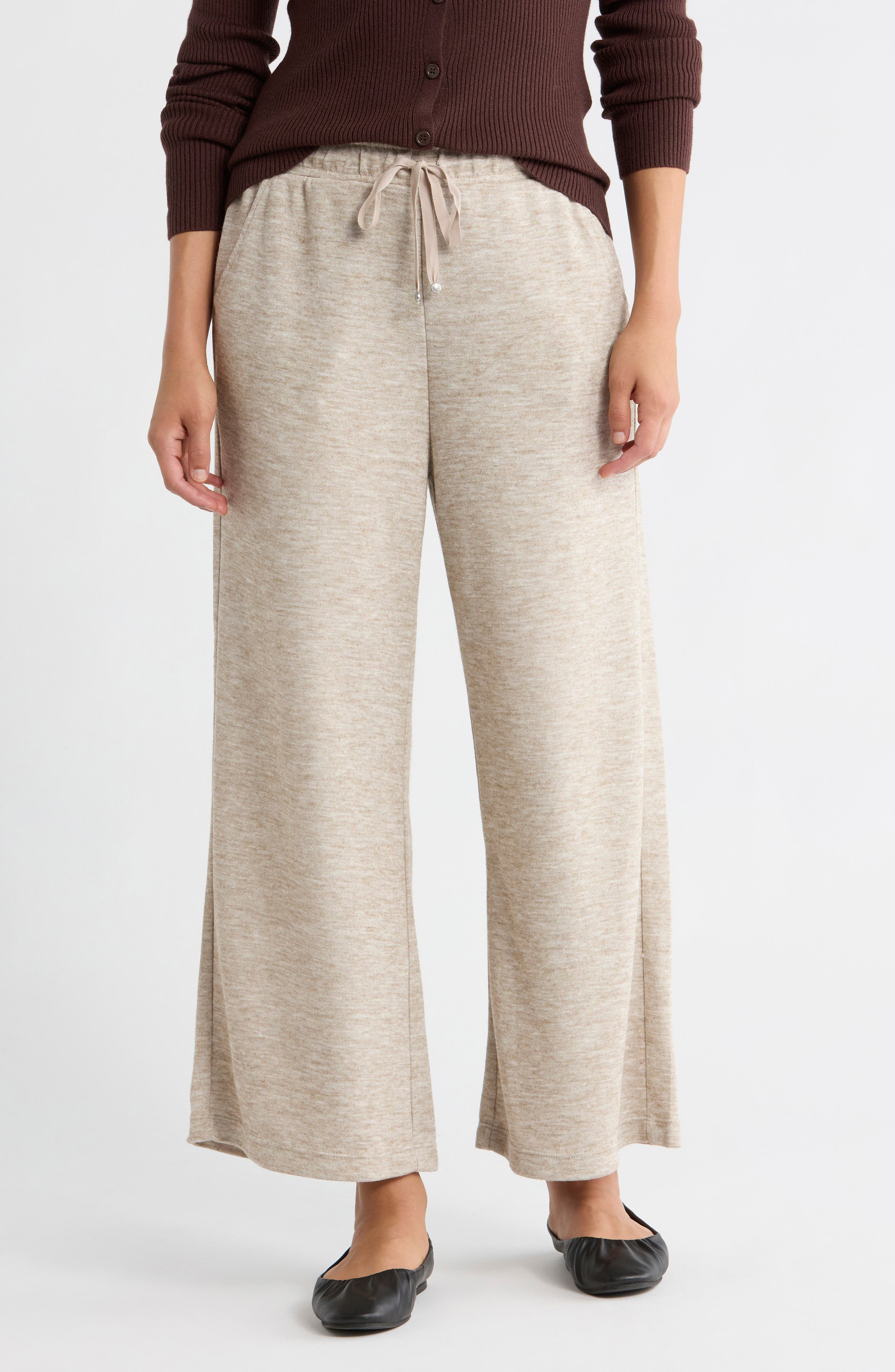 MAX STUDIO Crop Drawstring Pants