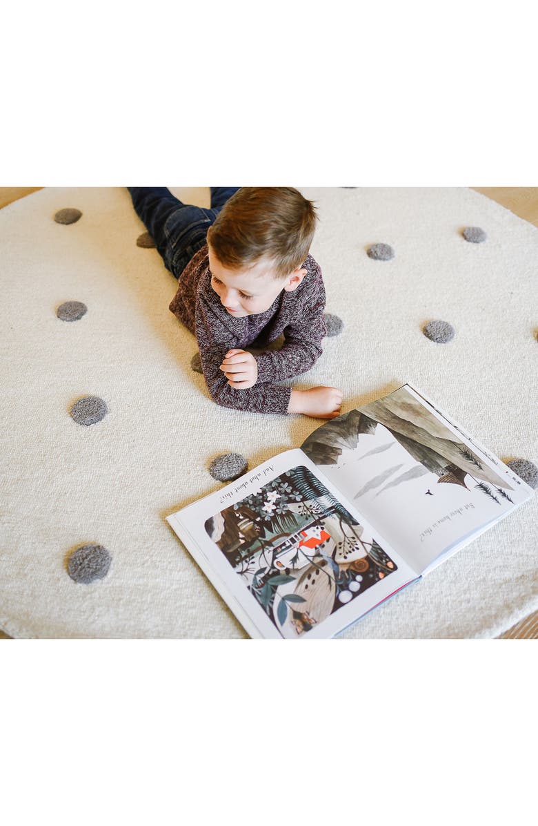 Pehr Pompom 5-foot Round Wool Rug, Alternate, color,