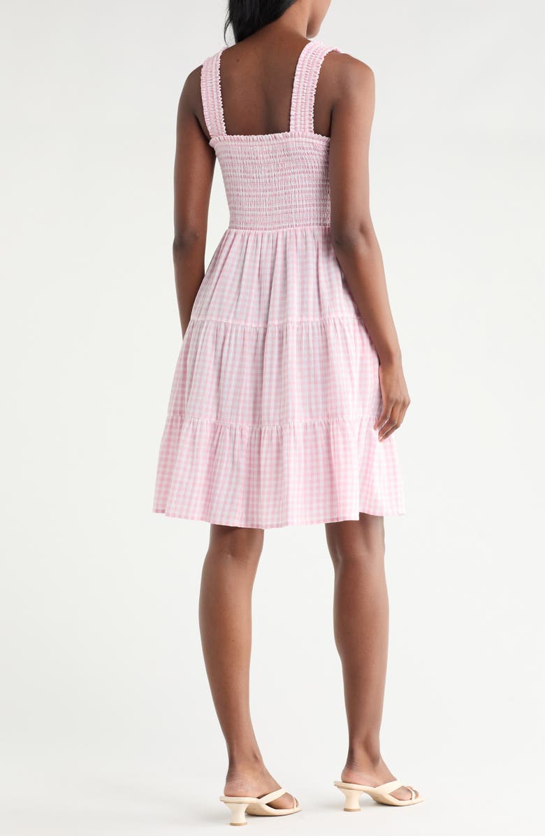 beachlunchlounge Alice Smocked Tiered Dress, Alternate, color, Frosted Petal