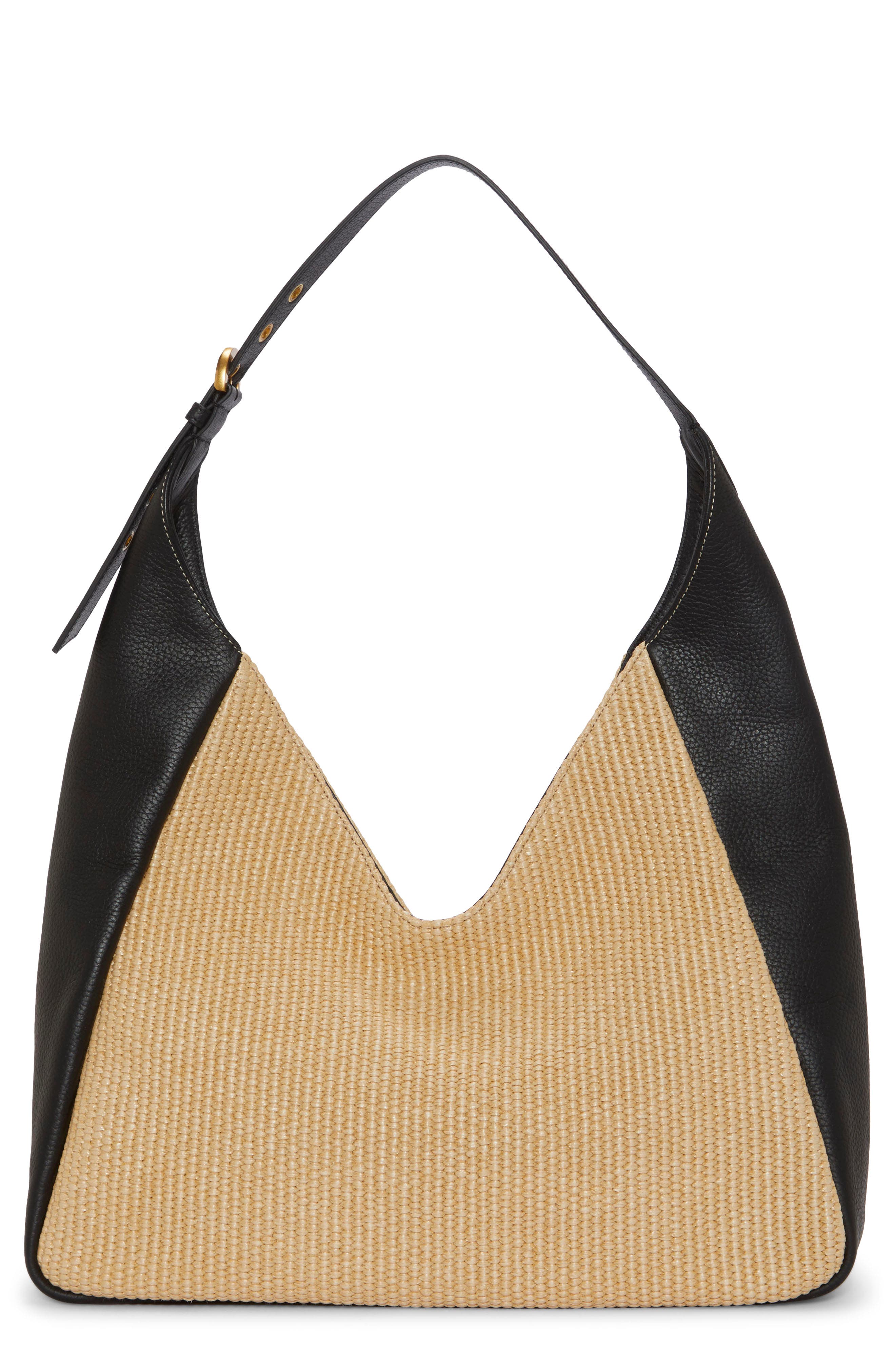 Vince Camuto Marza Colorblock Hobo Shoulder Bag, Main, color, 