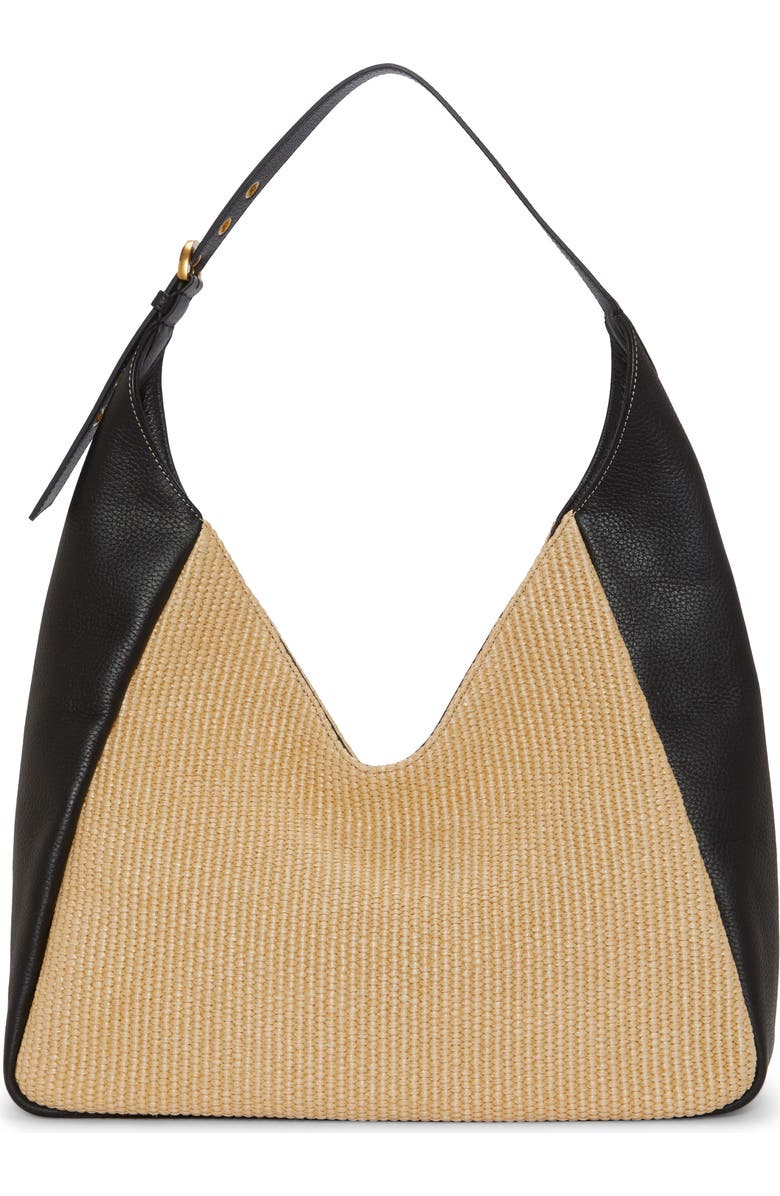 Vince Camuto Marza Colorblock Hobo Shoulder Bag, Main, color,