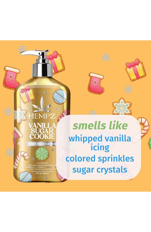 Hempz Frosted Sugar Cookie Body Moisturizer In Transparent