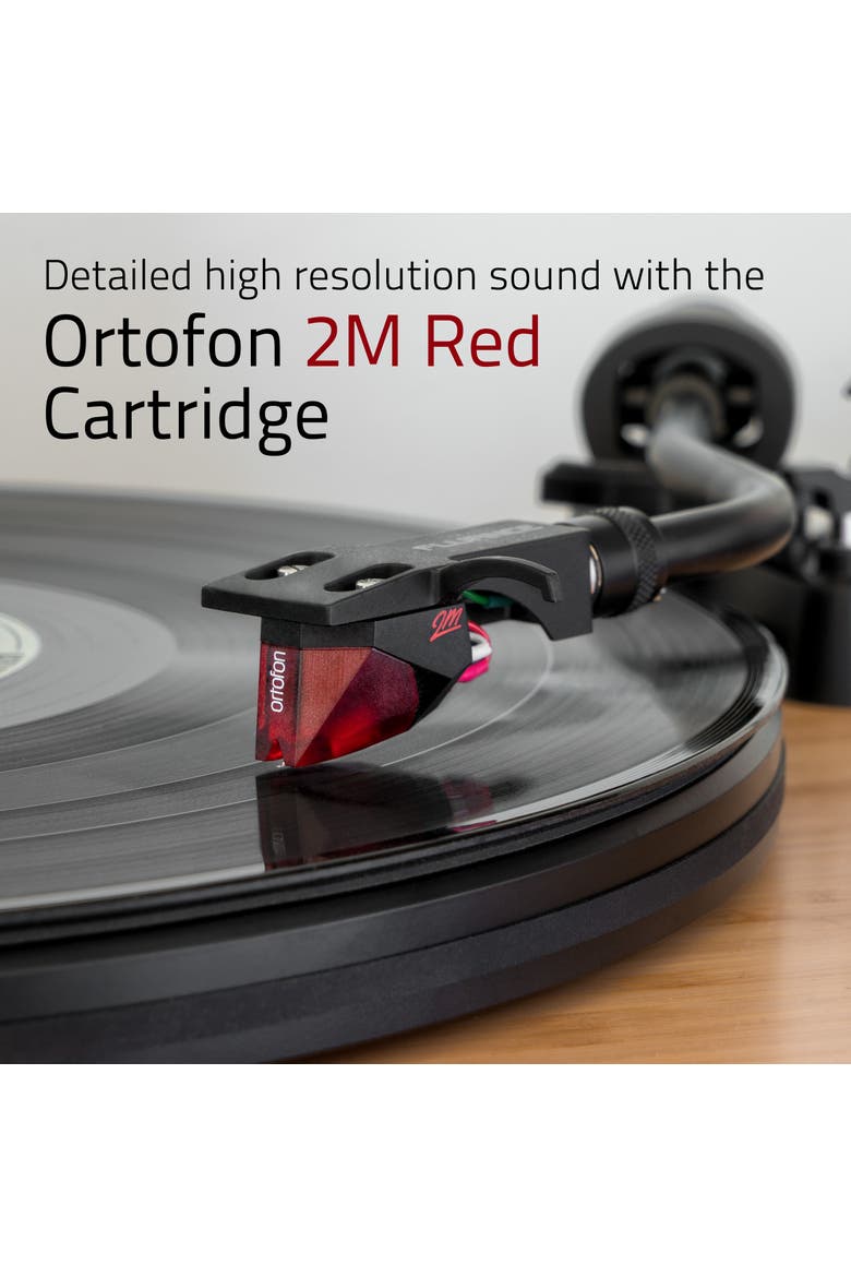 Reference High Fidelity Vinyl Turntable Record Player Ortofon Cartridge, Alternate, color, Bamboo