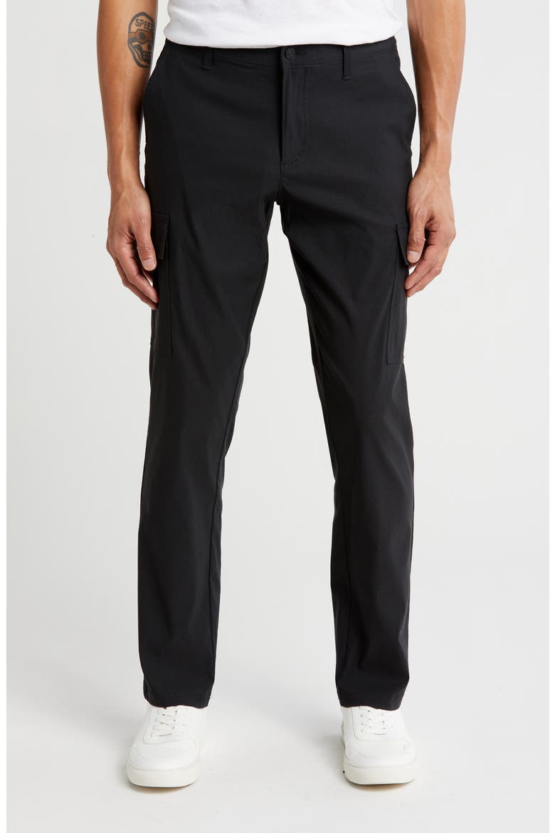 Tech Cargo Chino Pants, Main, color, BLACK