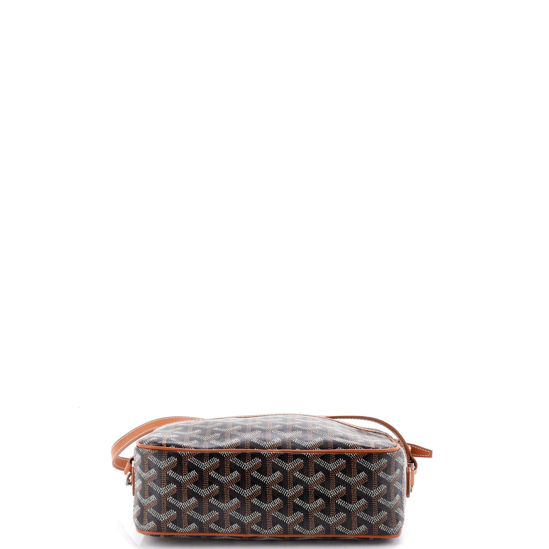 Pre-Owned Goyard Cap Vert Bag Coated Canvas, Alternate, color, Brown