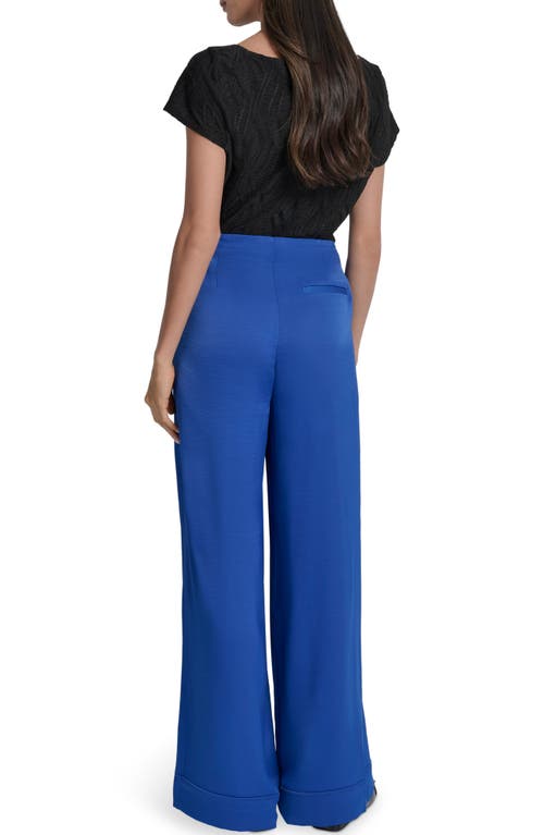 Dkny Wide Leg Pants In Blue