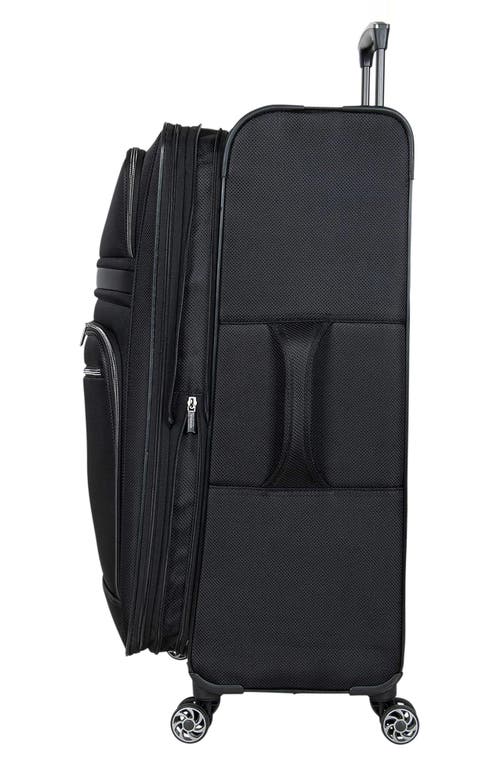 Reaction Kenneth Cole Rugged Roamer 28-inch Large Expandable Spinner Suitcase In Black