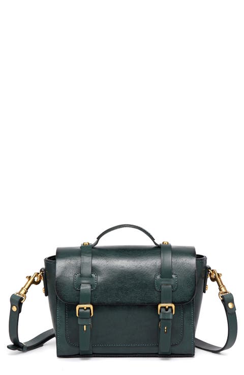 Ficus Leather Mini Satchel