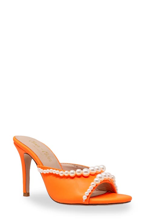 Faux Pearl Embellished Sandal (Women)