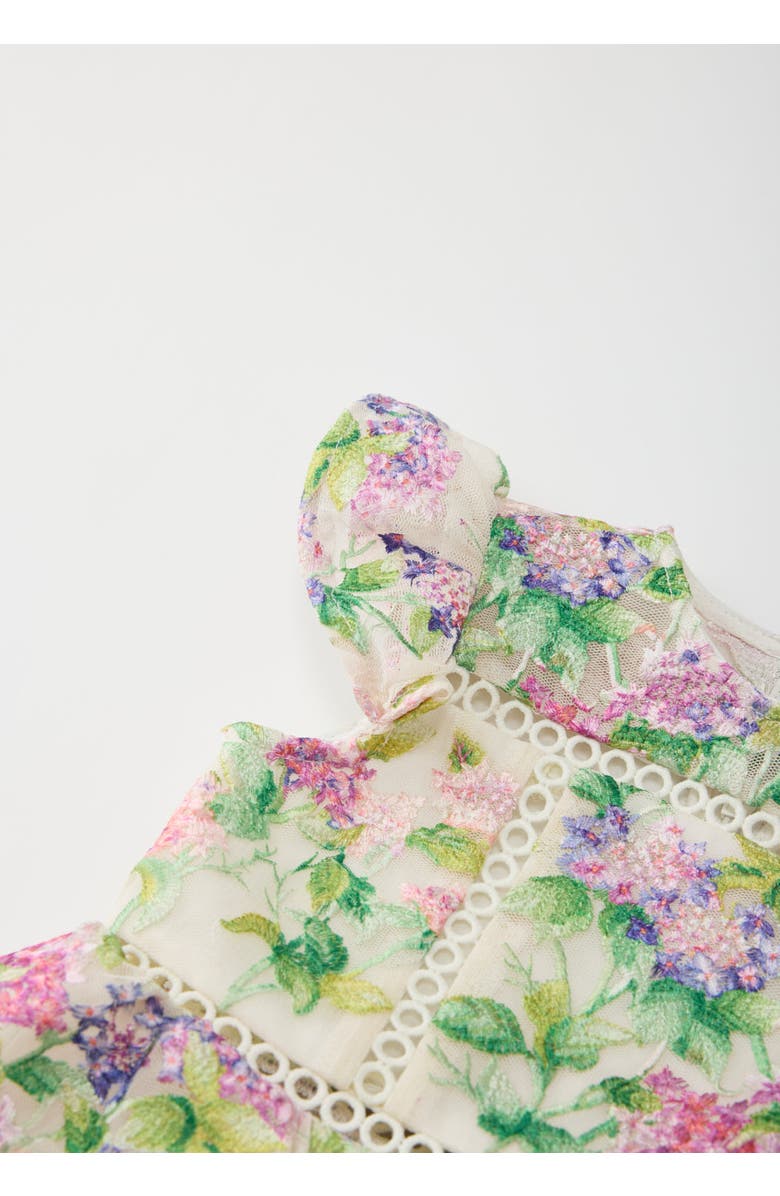 Marlo Kids Clementine Embroidered Mini Dress, Alternate, color, Floral