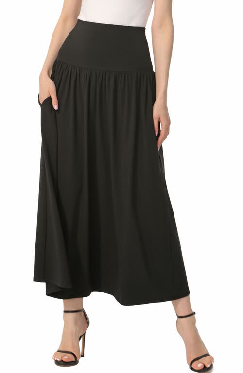 Kimi & Kai Tiered Maxi Skirt In Black