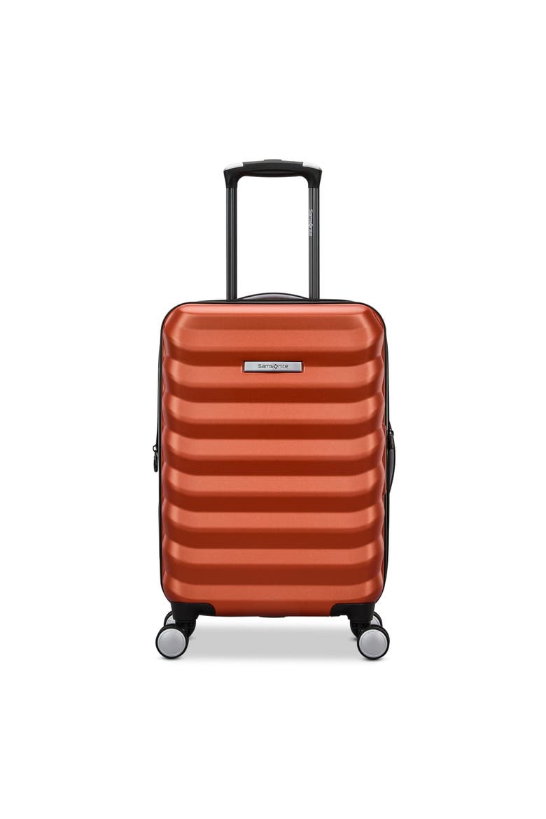 Element Hardside Expandable 20" Carry On Spinner Luggage, Alternate, color, Copper Orange