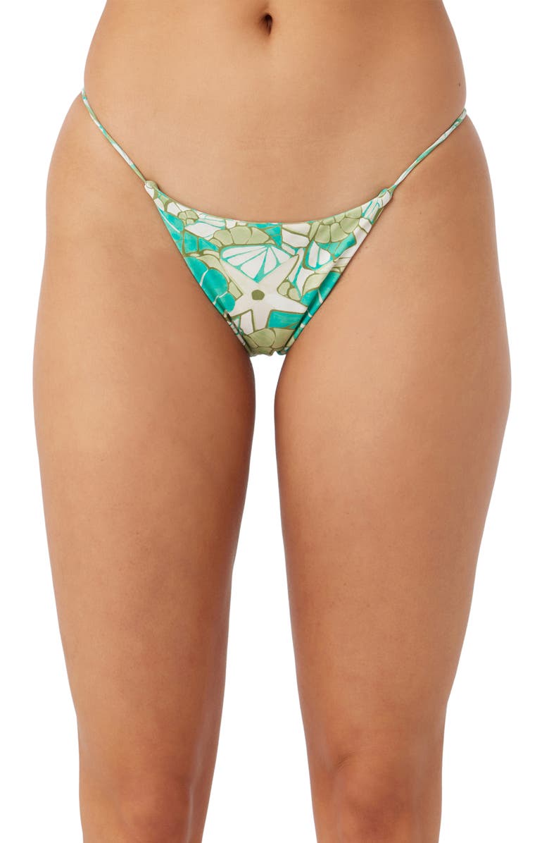 O'Neill Shell Abstract Redondo Reversible Bikini Bottoms, Main, color, Multi Colored