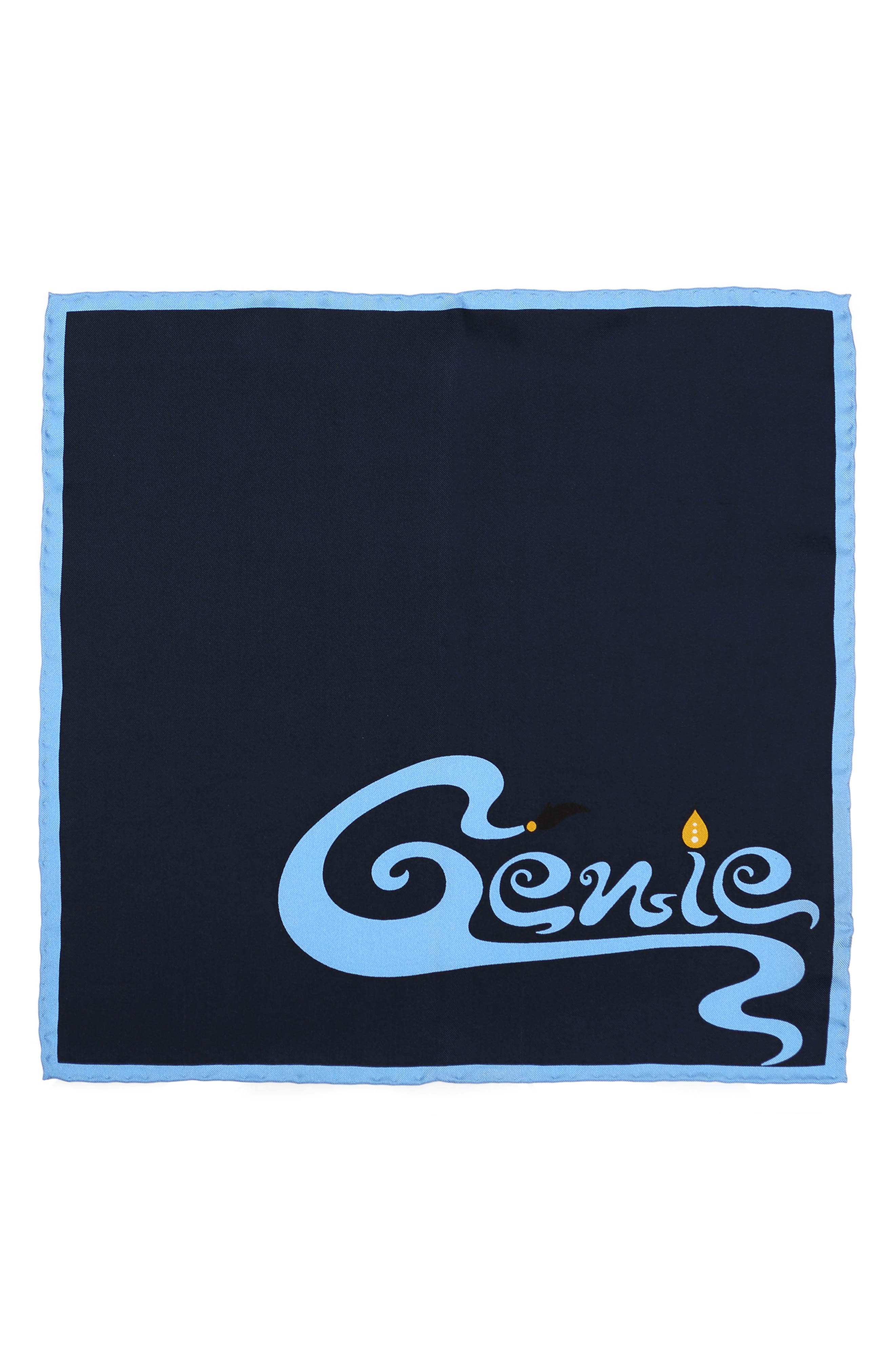 Cufflinks, Inc. Genie Script Silk Pocket Square (Men) | Nordstromrack