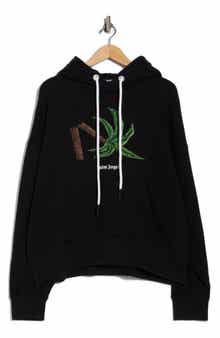 Palm Angels Broken Palm Cotton Blend Hoodie