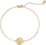Monica Vinader Initial Stamp Charm Bracelet