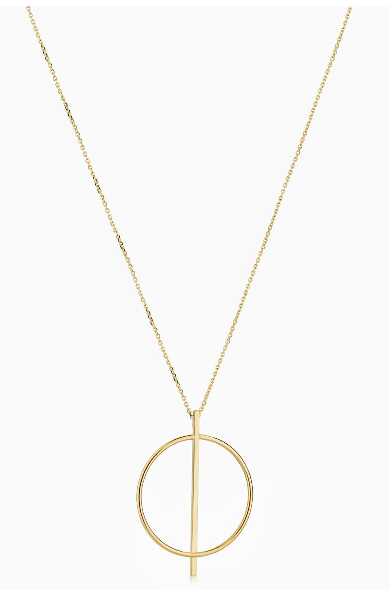 Oradina 14K Gold Gallery Pendant Necklace, Main, color, Yellow Gold