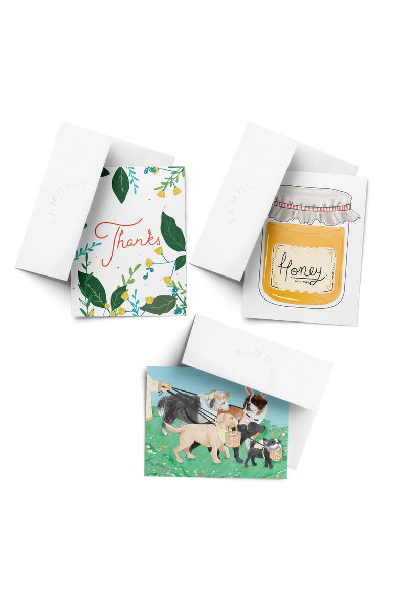 Easter Assorted Greeting Card Pack (3ct) "Spring Floral Thanks, Easter Dogs, Honey ", Main, color, Multi-Pack