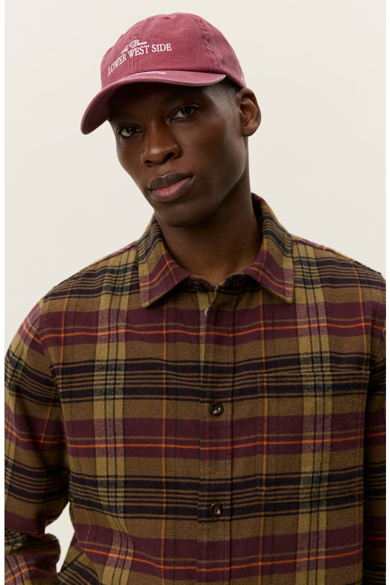 Lennon Check Overshirt, Alternate, color, FUDGE