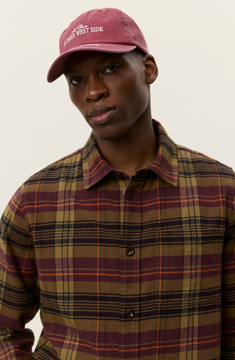 Les Deux Lennon Check Overshirt, Alternate, color, Fudge