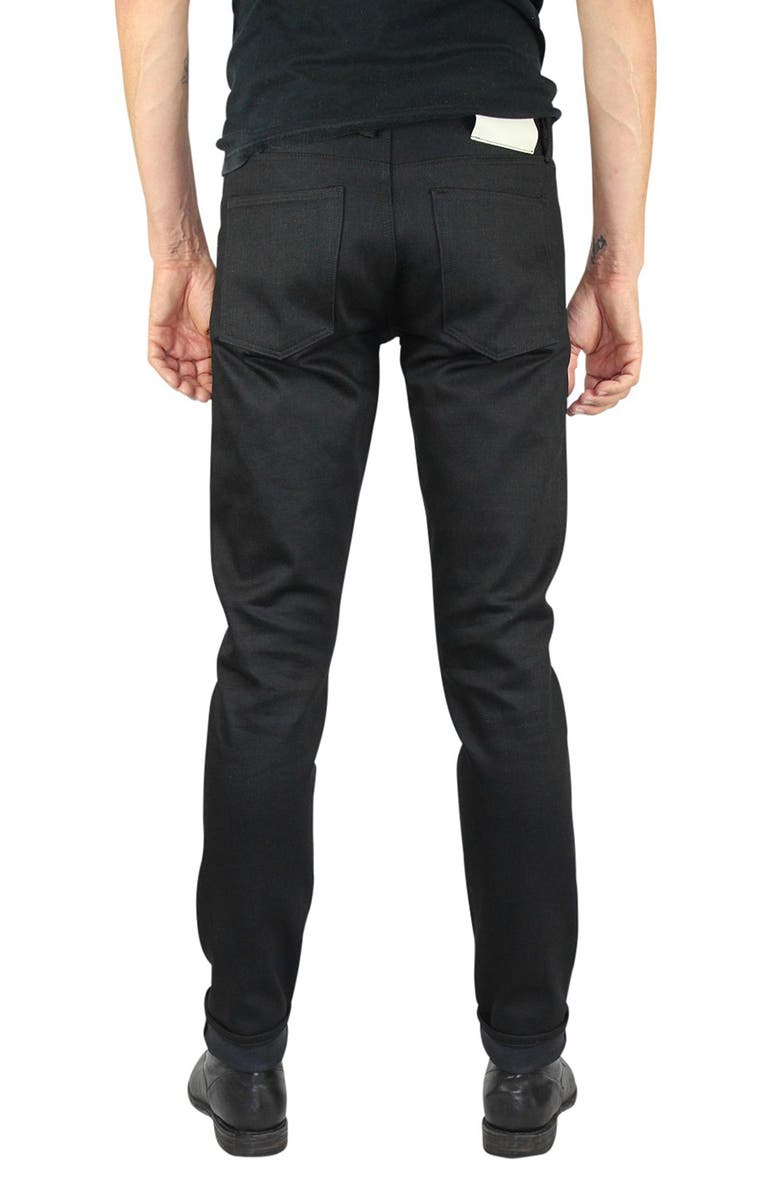 HIROSHI KATO The Pen Slim 14-Ounce Stretch Selvedge Jeans, Alternate, color, Black Raw