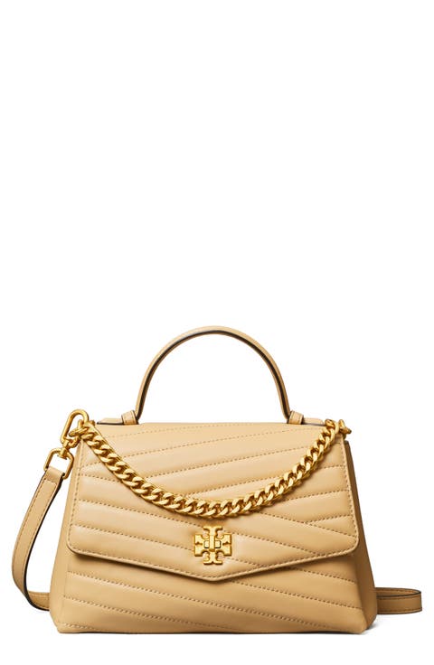 Kira Chevron Quilted Leather Top Handle Satchel