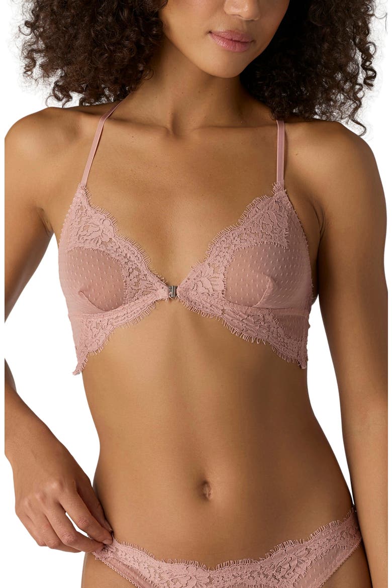 Fiona Front Close Bralette, Main, color, DUSTY HIMALAYAN