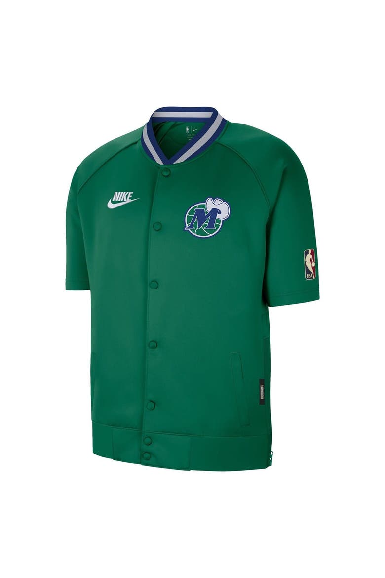 Men's Nike Green Dallas Mavericks Classic Edition Hardwood Classics Authentic On-Court Game Full-Zip Jacket, Alternate, color, Green