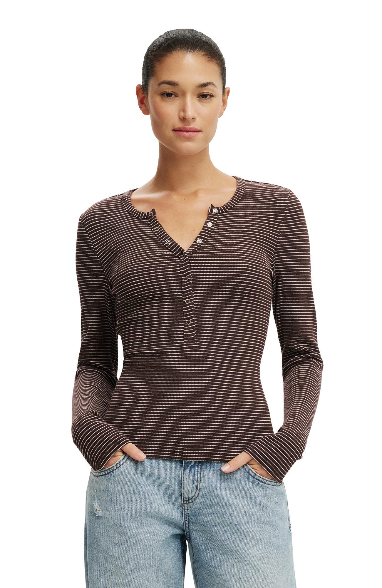 Lisa Stripe Dark Oak Vintage