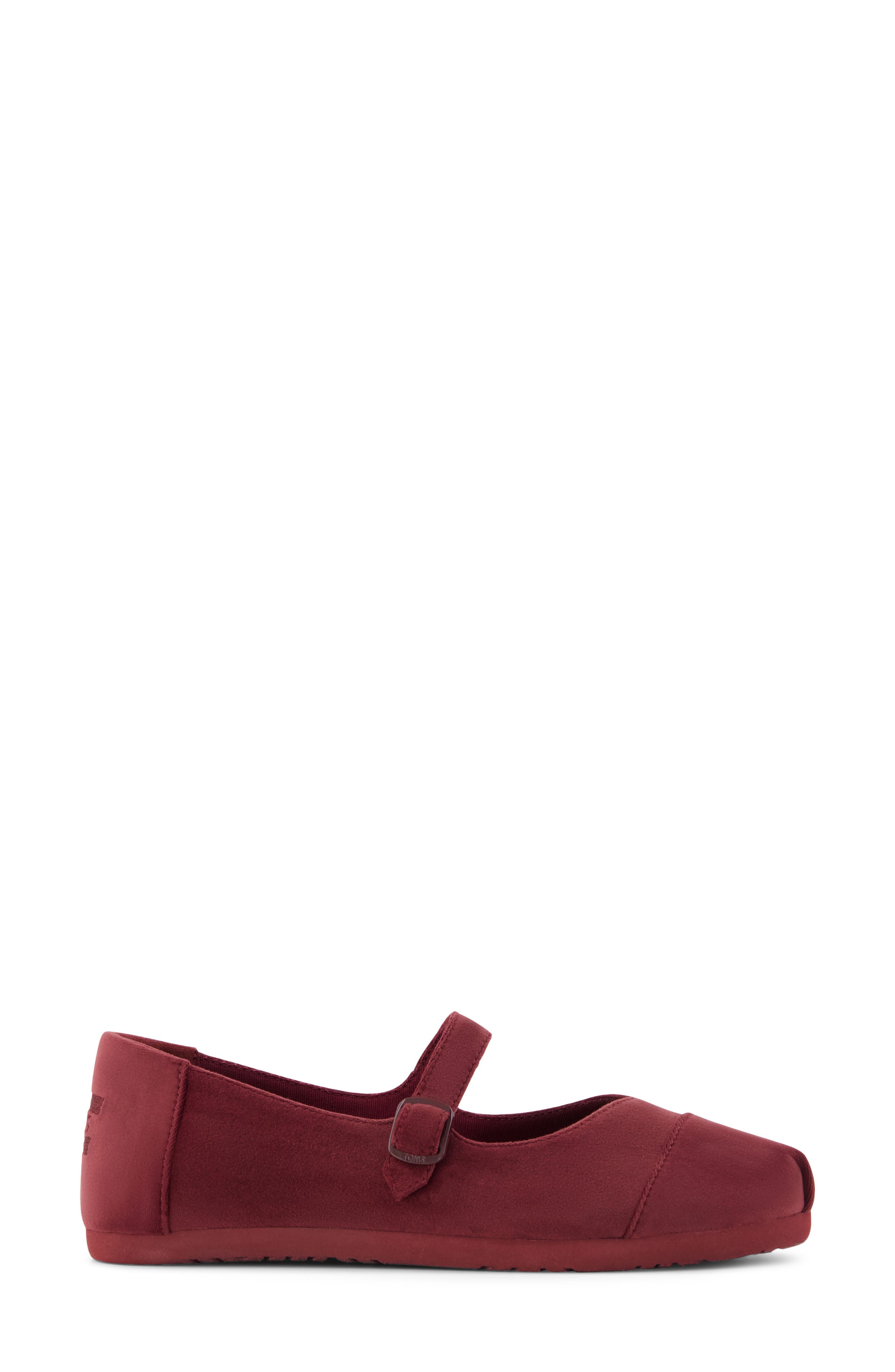 Alpargata Mary Jane Flat, Alternate, color, DARK RED
