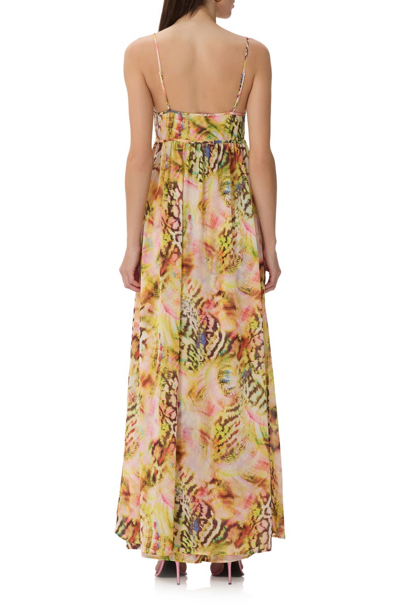 AFRM Anton Tie Front Longline Camisole, Alternate, color, Pink Shell Swirl