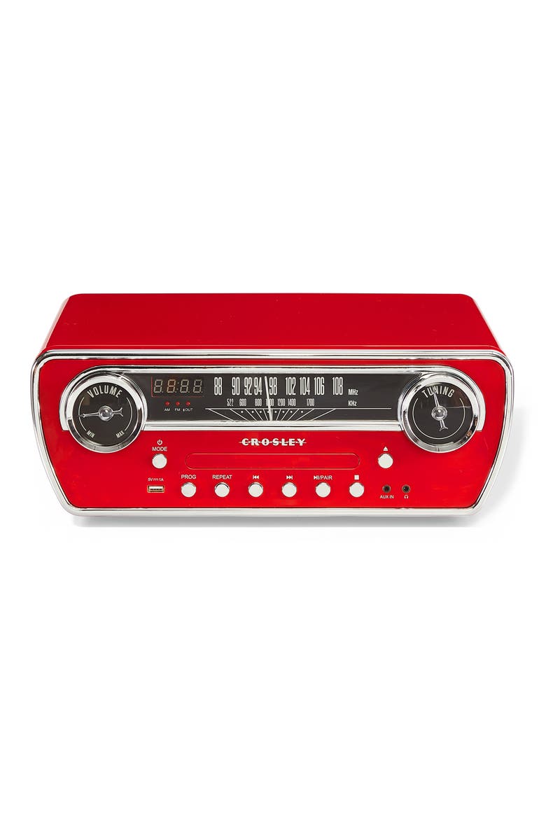 Powel 7-in-1 Record Player, Main, color, RED