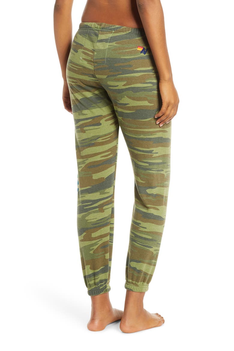Rainbow Logo Sweatpants, Alternate, color, CAMO