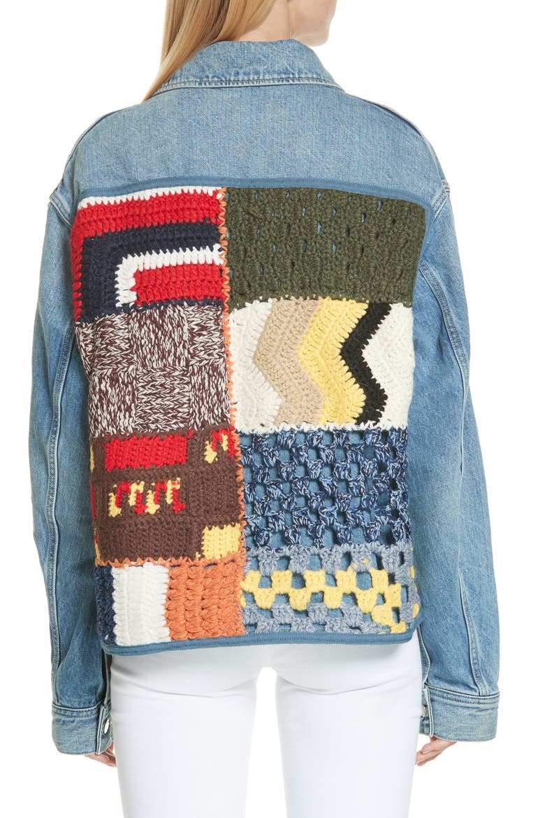 Denim Jacket, Alternate, color, BLUE