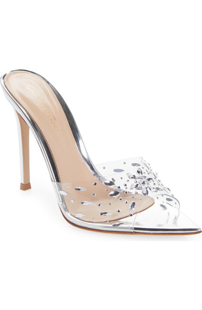 Gianvito Rossi Crystal Embellished Slide Sandal, Main, color,
