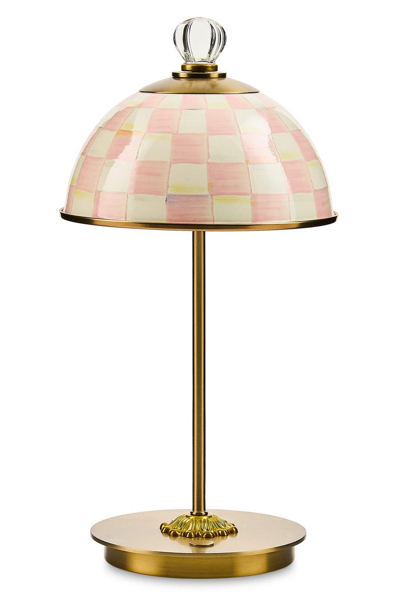 Rosy Check LED Rechargeable Dome Table Lamp, Main, color, ROSY