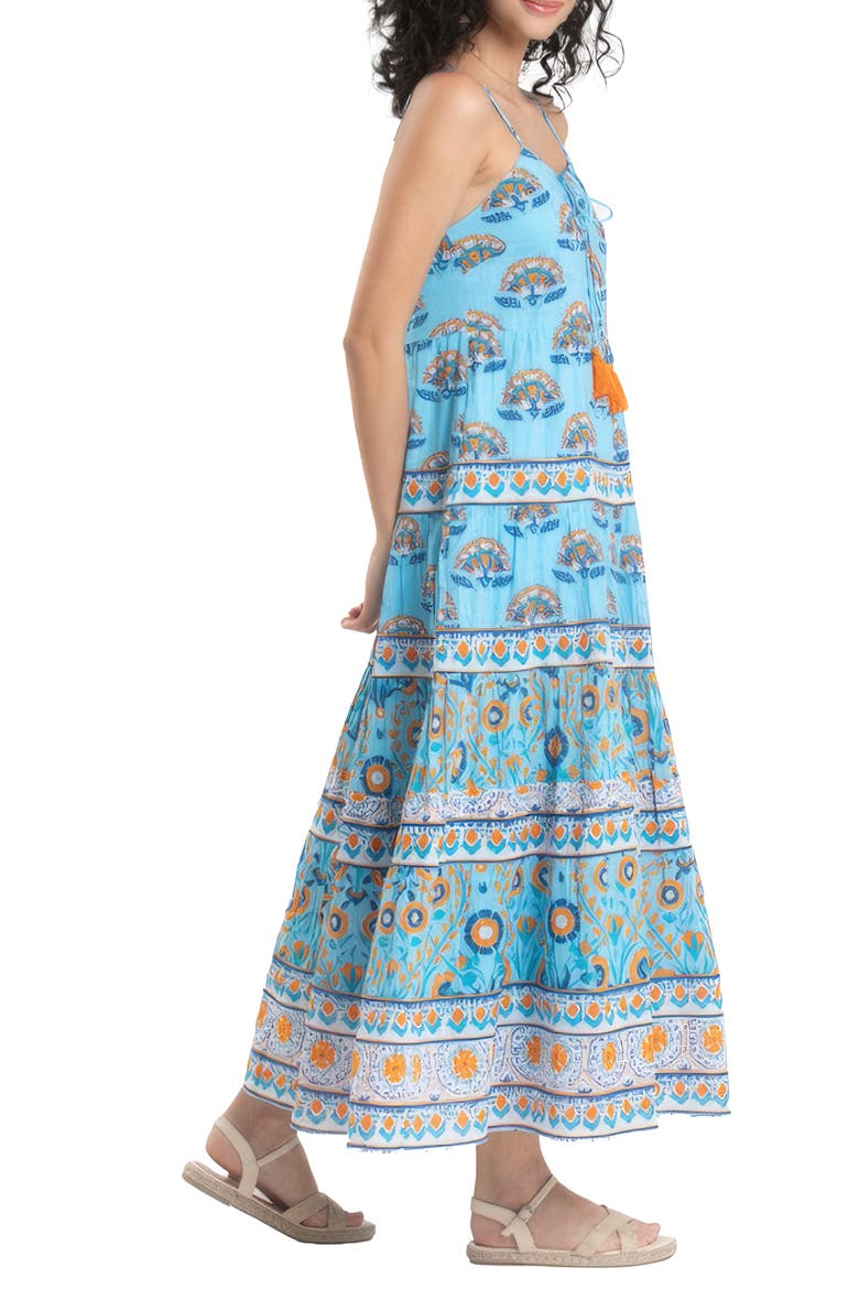 Harriet Sleeveless Maxi Dress, Alternate, color, BLUE